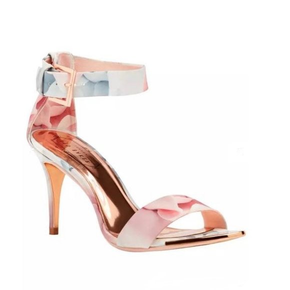 Ted Baker Shoes - Ted Baker Blynne Dress Strappy Satin Heel Sandals Size EU 39 Hanging Gardens